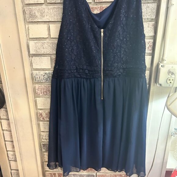 Speeckless Ladies 20 dark blue with lace dress - Picture 9 of 9